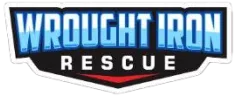 wrought iron rescue logo