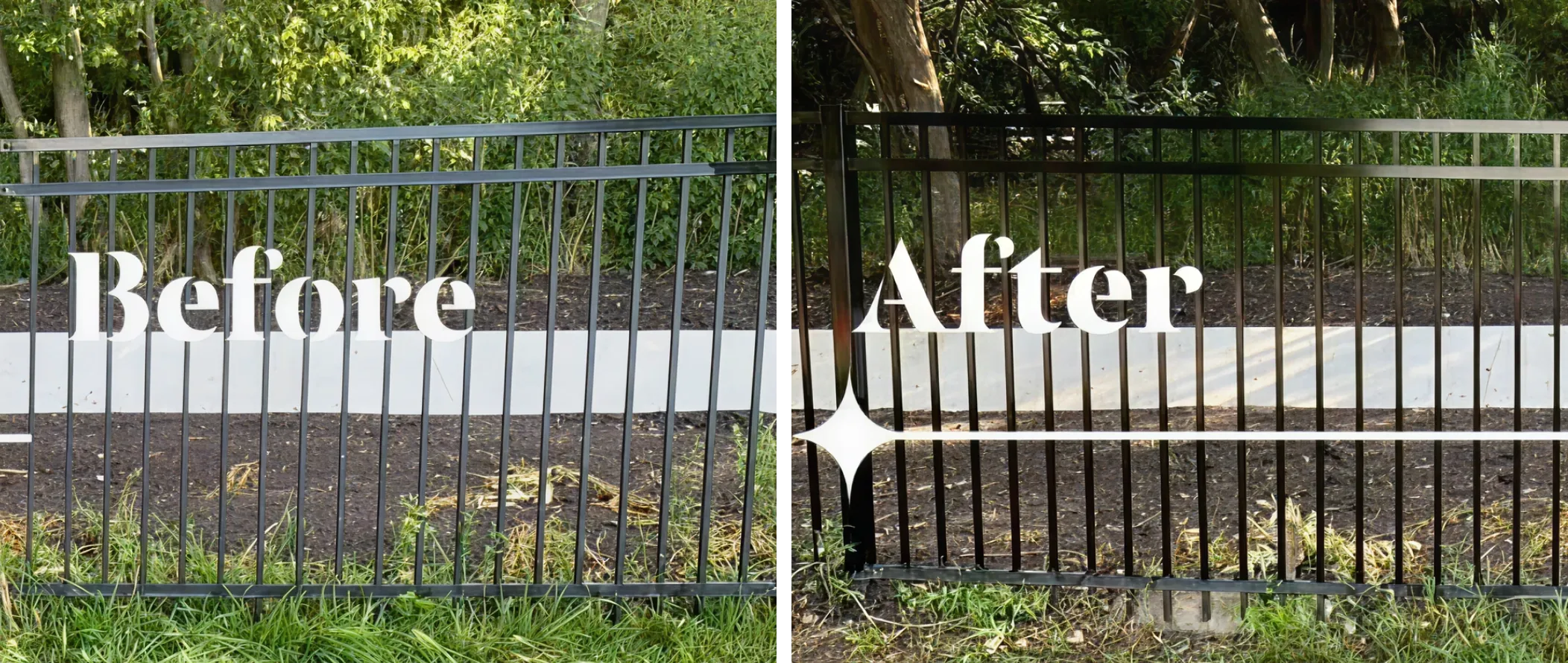 before after