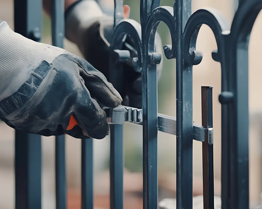 iron fence installation 01