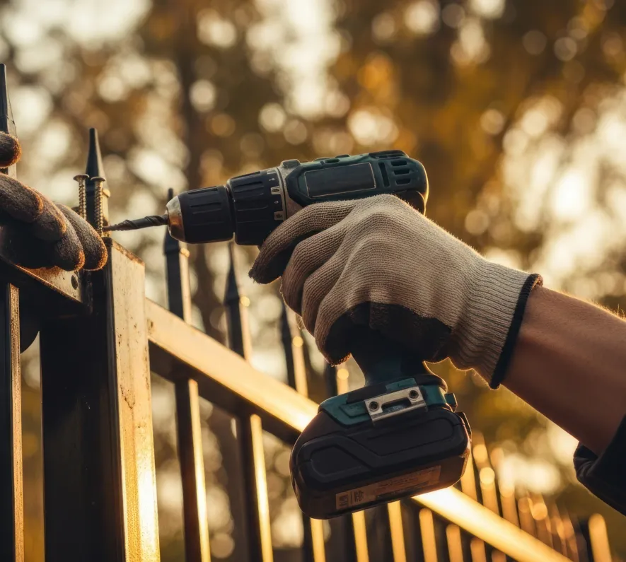 iron fence installation 02